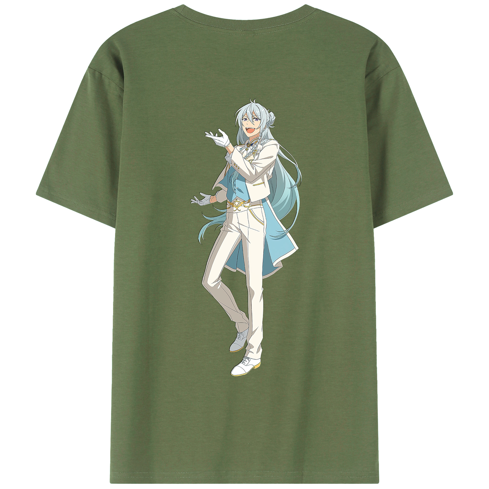 （画像用） あんさんぶるスターズ! Ensemble Stars 綿100％ メンズ半袖Tシャツ（バックプリント） 通気性